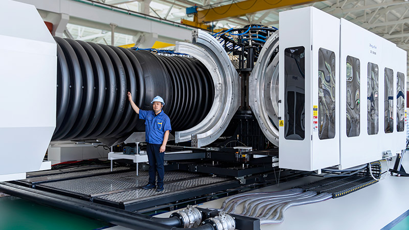 Линия для производства гофрированных труб ZC-2000H